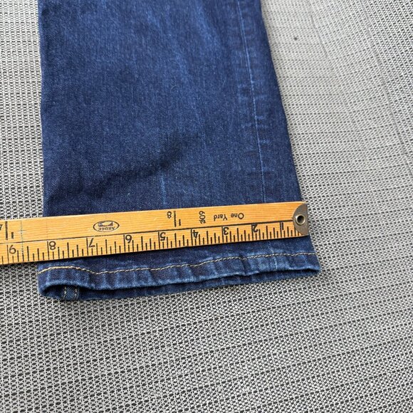 Levis Strauss 514 Mens W38 L34 Blue Straight Fit Jeans Dark Wash Denim - Picture 9 of 12